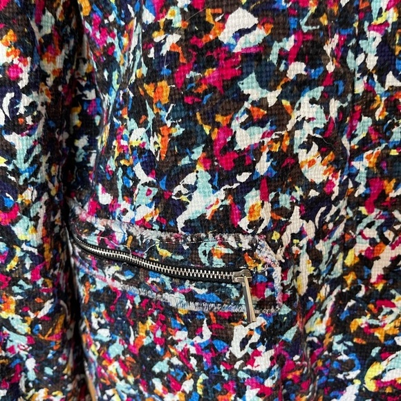 1. State Jacket zippered and snaps colorful work career business modest size XL - Picture 13 of 15